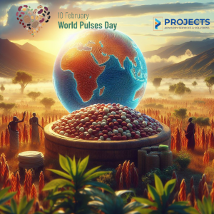 Concept art image showing important role pulses play in nourishing Soils and people especially in Sub Saharan Africa.